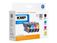 KMP B101V - 4-pack - svart, gul, cyan, magenta - kompatibel - bläckpatron (alternativ för: Brother LC3213BK, Brother LC3213C, Brother LC3213M, Brother LC3213Y) - för Brother DCP-J572, DCP-J772, DCP-J774, MFC-J890, MFC-J895