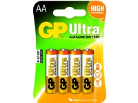 GP Batteries Ultra Alkaline AA, Single-use battery, AA, Alkalisk, Cylindrisk, 1,5 V, 4 styck