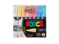 Marker Uni Posca PC1M Soft Colors ass. farver - (8 stk.)