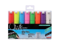 Chalk Marker Uni-ball 8.0 mm skrå spids ass. farver - (8 stk.)