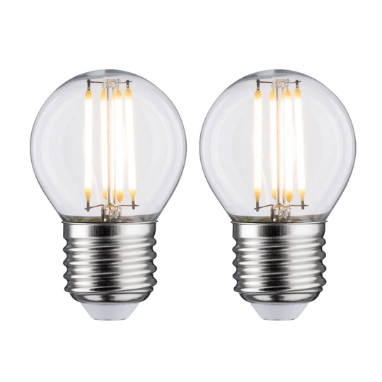 Paulmann LED-droppe E27 5W 2 700 K filament 2-pack