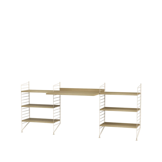 String Stringhylla kontor ek & beige - Kombination D