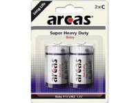Arcas 107 00214 Sieve R14 C Baby 1.5v Battery -- 2pcs 1.5v 2-Pack