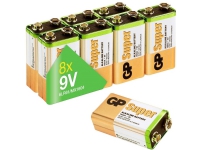 GP Batteries GP1604A-2LB8 9 V-blokbatteri Alkali-mangan 9 V 8 stk