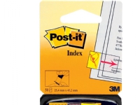 Post-it® Index medium flag, gul, SIGN HERE-symbol, 50 ark pr. pakke