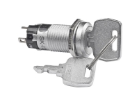 NKK Switches SK12BAW01 Nøglekontakt 250 V/AC 1 A 1 x On/On 1 x 90 ° 1 stk