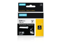 DYMO Rhino - Polyester - vit - Rulle (2,4 cm x 5,5 m) 1 cassette(s) permanent tejp - för Rhino 4200, 6000, 6000 Hard Case Kit