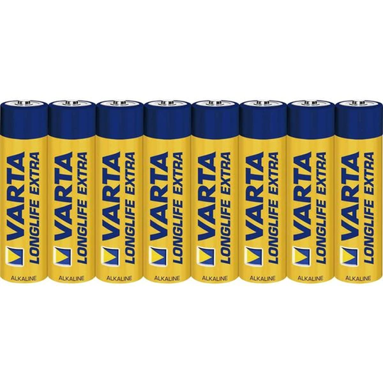 VARTA LONGLIFE Batteri AAA LR03 Micro - 8 Pack