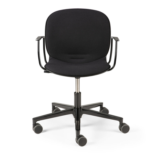 RBM Noor Office Chair With Armrest Black
