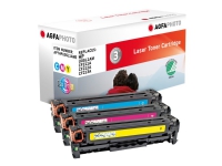 AgfaPhoto - 3-pack - gul, cyan, magenta - kompatibel - tonerkassett (alternativ för: HP 131A, HP CF212A, HP CF213A, HP CF211A, Canon 731M, Canon 731Y, Canon 731C, HP U0SL1AM) - för Canon i-SENSYS MF623, MF628, MF8230, MF8280 HP LaserJet Pro 200 M251, 200 M276, MFP M276