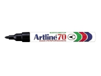 Marker Artline® 70 permanent sort 1,5 mm - (12 stk.)