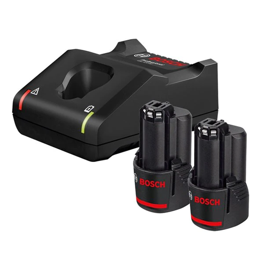 Bosch GBA 2x 12V 2,0Ah Batteri & Laddare