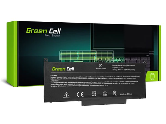 Green Cell batteri F3YGT till Dell Latitude 7280 7290 7380 7390 7480 7490