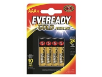 Batterier Eveready Gold Alkaline AAA/LR03, 1,5V, pakke a 48 stk.
