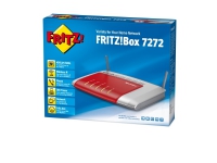 AVM FRITZ!Box 7272 - Trådlös router - DSL-modem - 4-ports-switch - GigE - 802.11b/g/n - 2,4 GHz - VoIP-telefonadapter (DECT)