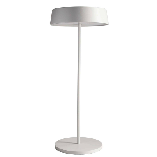 LED-bordslampa Miram med batteri, dimbar, vit
