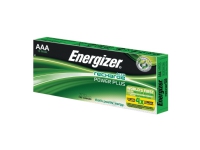 Genopladelige batterier Energizer NIMH AAA, pakke a 10 stk.