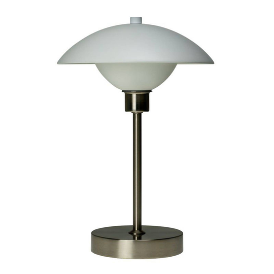 Dyberg Larsen Roma LED-bordslampa batteri vit/stål