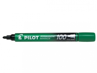 Marker Pilot 100 grøn rund spids (stk.)