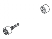 Brother - Paper pull-in roller assembly