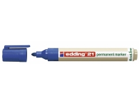 Marker permanent Edding 21 eco blå