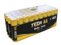Tyzon AA-alkaline batterier 40-pak