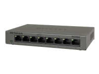 NETGEAR GS308v3 - Switch - ohanterad - 8 x 10/100/1000 - skrivbordsmodell, väggmonterbar