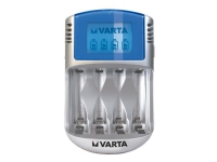 Varta LCD Charger - 2-4 h batteriladdare - (för 4xAA/AAA) + växelströmsadapter + bilströmsadapter - Batterier som stöds x 4 - 1400 mA