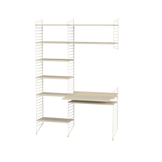 String Stringhylla kontor ask & beige - Kombination G
