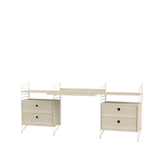 String Stringhylla kontor ask & beige - Kombination C