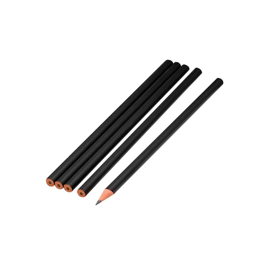 5x Ovässade Blyertspennor - Svart
