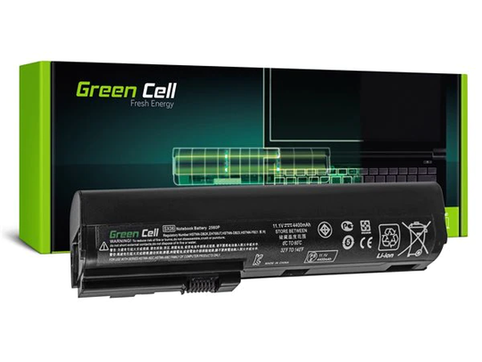 Green Cell laptop batteri till HP EliteBook 2560p 2570p / 11,1V 4400mAh