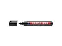 Permanent marker Edding 300, rund, sort