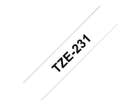 Brother TZe-231 - sort på hvid 12mm x 8m
