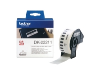 Brother DK-22211 - Vit - Rulle (2,9 cm x 15,2 m) etiketter - för Brother QL-1050, 1060, 500, 550, 560, 570, 580, 600, 650, 700, 710, 720, 820