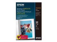 Epson Premium Semigloss Photo Paper - Halvblank - A4 (210 x 297 mm) 20 ark fotopapper - för EcoTank ET-2750, 2751, 2756, 2850, 2851, 2856, 4750, 4850 Expression Home HD XP-15000