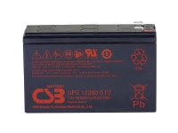 CSB Battery UPS 123606 high-rate UPS123606F1F2 Blybatteri 12 V 7 Ah Blyfleece (B x H x T) 151 x 99 x 51 mm Fladstik 6,35 mm Vedligeholdelsesfri, Lav