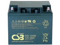 CSB Battery EVX 12400 EVX12400-I1 Blybatteri 12 V 40 Ah Blyfleece (B x H x T) 197 x 170 x 165 mm M5 skruetilslutning Cyklusstabilt, Vedligeholdelsesfri, Lav