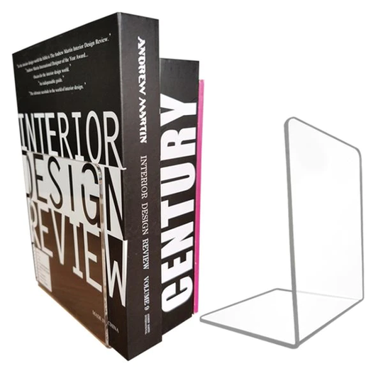 Transparent Bokstöd - 2-pack