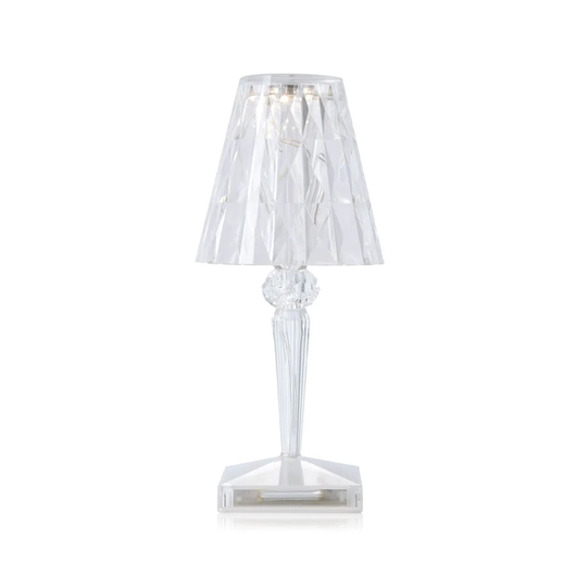 Kartell Big Battery bordslampa crystal