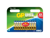 GP Ultra Plus Alkaline Batteri, AAA, LR03, 1.5V, 10-pack