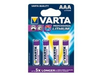 Varta Professional - Batteri 4 x AAA - Li - 1100 mAh