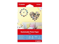 Canon Restickable Photo Paper RP-101 - Matt - borttagbar häftning - 10,6 mil - 100 x 150 mm - 260 g/m² - 69 pounds - 5 ark självhäftande foton