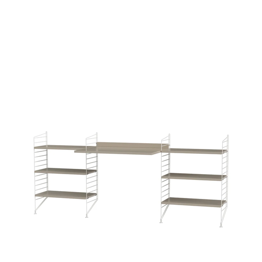 String Stringhylla kontor beige & vit - Kombination D