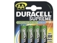 Duracell HR6 AA 4-pack, Laddningsbart batteri, Nickel-metallhydrid (NiMH), 1,2 V, 4 styck, 2650 mAh, 119 x 84 x 15 mm