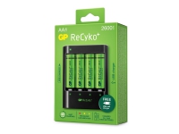 GP Batteries ReCyko U421, Laddningsbart batteri, AA, Nickel-metallhydrid (NiMH), 1,2 V, 4 styck, 2600 mAh