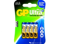 GP Batteries Ultra Plus Alkaline AAA, Single-use battery, AAA, Alkalisk, Cylindrisk, 1,5 V, 4 styck