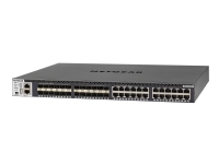 NETGEAR M4300-24X24F - Switch - L3 - Administrerad - 24 x 10/100/1000/10000 + 24 x 10 Gigabit SFP+ - främre till bakre luftflöde - rackmonterbar