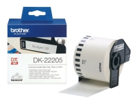 Brother DK-22205 - Svart på vitt - Rulle (6,2 cm x 30,5 m) termiskt papper - för Brother QL-1050, 1060, 500, 550, 560, 570, 580, 600, 650, 700, 710, 720, 820