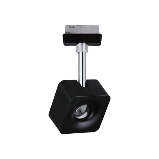 Paulmann URail Spot Cube svart dimbar 2 700 K